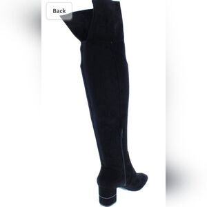Alfani Women's Novaa Closed Toe Over Knee Fashion Suede  Boots Black, Size 6.0 M